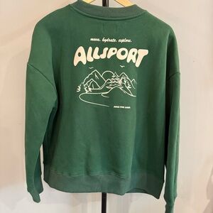 WILO Allsport Green Graphic Crewneck Sweatshirt